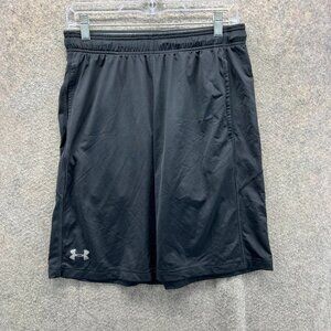 Under Armour Shorts Mens Medium Black Athletic Fit Loose Fit Heatgear Training